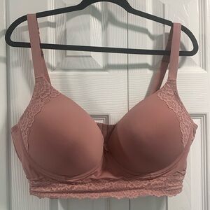 Daisy Fuentes Lace Dusty Rose Bra